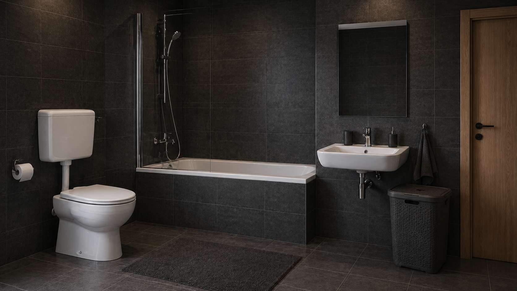 Moderno kupatilo sa nadzodnim vodokotlicem